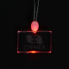 View Image 1 of 5 of Light-Up Pendant Necklace - Rectangle