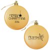 View Image 1 of 3 of Satin Flat Ornament - Merry Christmas