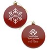 View Image 1 of 3 of Flat Shatterproof Ornament - Snowflake