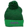 View Image 1 of 2 of Striped Yarn Cuffed Beanie