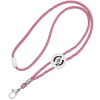 View Image 1 of 2 of Slider Two-Tone Rope Lanyard - 38" - White
