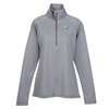 View Image 1 of 3 of Under Armour Corporate Stripe 1/4-Zip Pullover - Ladies' - Full Colour