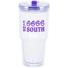 View Image 1 of 4 of Clearly Acrylic Travel Tumbler - 24 oz.