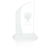 View Image 1 of 2 of White Crystal Award - Curve