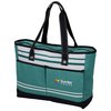 View Image 1 of 4 of Striped Bonita Tote - Embroidered