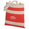View Image 1 of 3 of Simply Striped Cotton Tote-Closeout