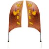 View Image 1 of 2 of Outdoor Value Razor Sail Sign - 7-1/2' - Two Sided