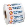 View Image 1 of 2 of Full Colour Sticker by the Roll - Rectangle- 1/2" x 2"