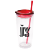 View Image 1 of 3 of Flurry Tumbler with Straw - 20 oz.