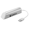 View Image 1 of 4 of Aluminum 4 Port USB Hub with Phone Stand - Closeout