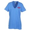 View Image 1 of 3 of Sarek Lightweight Blend V-Neck Tee - Ladies' - Embroidered