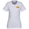 View Image 1 of 2 of Gildan Lightweight T-Shirt - Ladies' - White - Embroidered