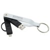 View Image 1 of 5 of Swivel Charging Cable Keychain - Closeout