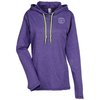 View Image 1 of 3 of Anvil Ringspun Lightweight Hooded T-Shirt - Ladies' - Colours - Screen