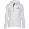 View Image 1 of 3 of Gildan Lightweight Hooded T-Shirt - Men's - White - Embroidered