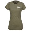 View Image 1 of 2 of Next Level Poly/Cotton Tee - Ladies' - Screen