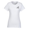 View Image 1 of 2 of Fruit of the Loom Sofspun T-Shirt - Ladies' - White - Screen
