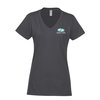 View Image 1 of 2 of Fruit of the Loom Sofspun V-Neck T-Shirt - Ladies' - Colours - Embroidered