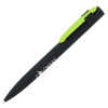 View Image 1 of 3 of Harmony Soft Touch Metal Twist Pen - Black