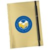 View Image 1 of 5 of Metallic Paper Cover Notebook Set - 7" x 5"