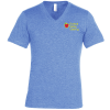 View Image 1 of 3 of Bella+Canvas Tri-Blend V-Neck T-Shirt - Men's - Embroidered
