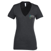 View Image 1 of 3 of Bella+Canvas Tri-Blend Deep V-Neck T-Shirt - Ladies' - Embroidered