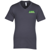 View Image 1 of 2 of Bella+Canvas Jersey V-Neck T-Shirt - Men's - Embroidered
