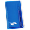 View Image 1 of 4 of Memo Book with Zip Close Pocket - Translucent