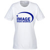 View Image 1 of 3 of Everyday Cotton T-Shirt - Ladies' - White - Screen