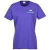 View Image 1 of 2 of Everyday Cotton T-Shirt - Ladies' - Colours - Embroidered