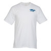 View Image 1 of 3 of Everyday Cotton T-Shirt - Men's - White - Embroidered