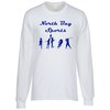 View Image 1 of 3 of Everyday Cotton LS T-Shirt - White - Screen