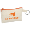 View Image 1 of 1 of Chroma Zip Cotton Key Ring Pouch