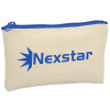 View Image 1 of 1 of Chroma Zip Cotton Pouch - 3 inches x 5 inches