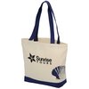View Image 1 of 2 of Seashell 8 oz. Cotton Tote