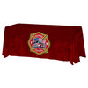 View Image 1 of 4 of Serged Closed-Back Satin Table Throw - 6'