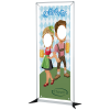 View Image 1 of 3 of FrameWorx Banner Stand - Two Faces Cut Out