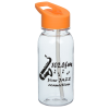 View Image 1 of 4 of Clear Impact Cadet Water Bottle with Flip Straw Lid - 18 oz.
