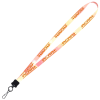 View Image 1 of 1 of Dye-Sublimated Tubular Lanyard - 1/2" - 32" - Metal Swivel Snap Hook
