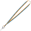 View Image 1 of 1 of Dye-Sublimated Tubular Lanyard - 1/2" - 32" - Metal Swivel Snap Hook
