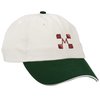 View Image 1 of 3 of Brushed Cotton Twill Sandwich Cap - Two Tone - 24 hr