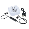 View Image 1 of 3 of Martell Magnetic Metal Bluetooth Ear Buds - Closeout