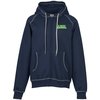 View Image 1 of 3 of King Athletics Contrast Stitch Full-Zip Sweatshirt - Embroidered