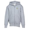 View Image 1 of 3 of Everyday Full-Zip Hooded Sweatshirt - Youth - Embroidered