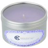 View Image 1 of 2 of Zen Candle in Medium Window Tin - 7 oz. - Tranquility