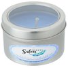 View Image 1 of 2 of Zen Candle in Small Window Tin - 4 oz. - Exhale