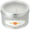 View Image 1 of 2 of Zen Candle in Small Window Tin - 4 oz. - Karma