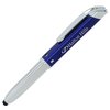 View Image 1 of 6 of QuadTri Multifunction Stylus Flashlight Metal Pen