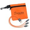 View Image 1 of 5 of Ripstop Pouch with 3-in-1 Charging Cable