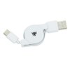 View Image 1 of 4 of Highland Retractable USB Type-C Charging Cable - 24 hr